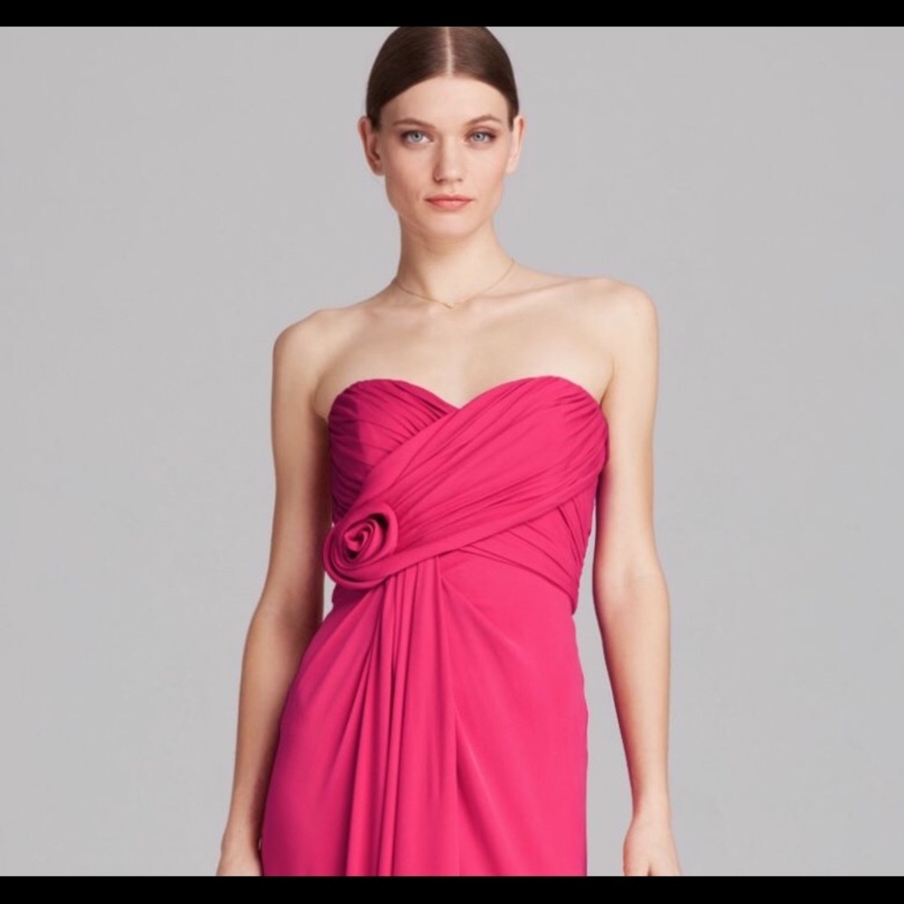 Badgley Mischka Strapless Gown